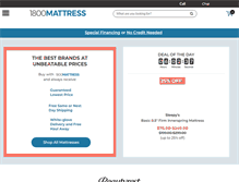 Tablet Screenshot of mattressdiscounters.com